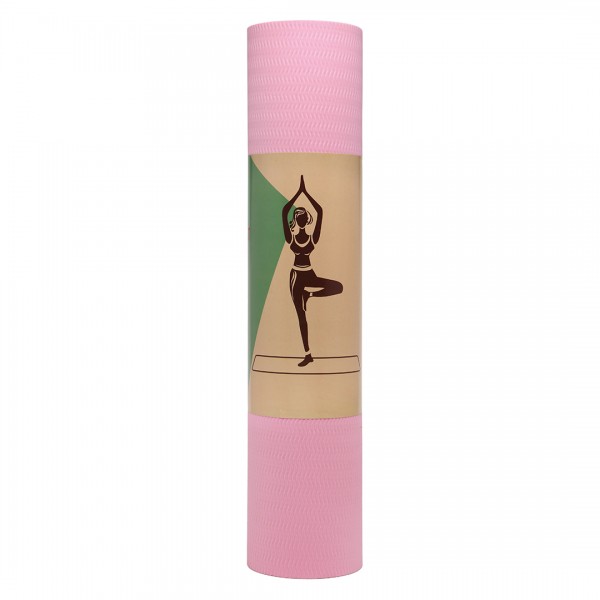 Kono TPE Non-slip Classic Yoga Mat - Pink